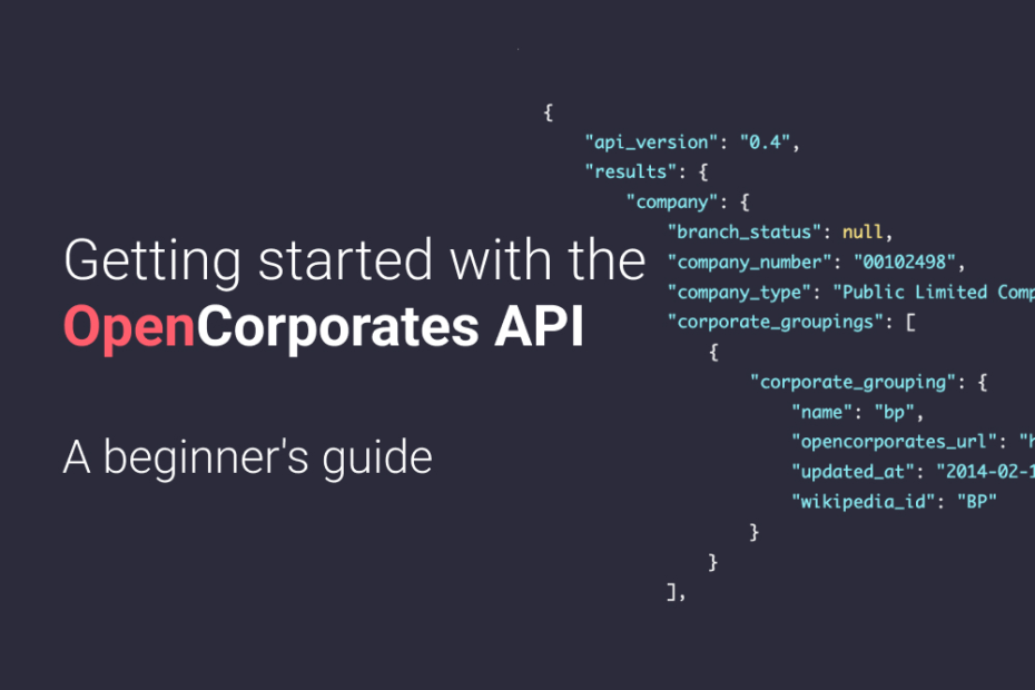 the OpenCorporates API