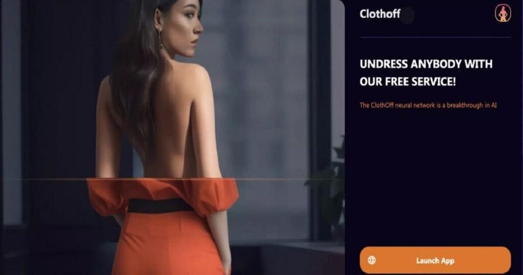 Deepfake porn app Clothoff